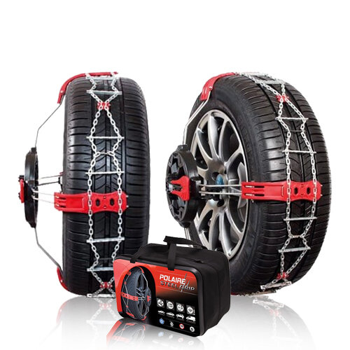 Loopvlak sneeuwkettingen Modula polaire grip steel Kia Sorento 2002 t/m 2009 voor bandenmaat 255/50R19