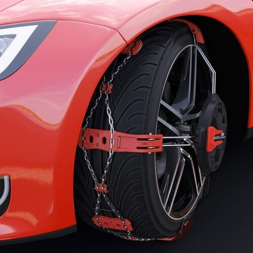 Loopvlak sneeuwkettingen Modula polaire grip steel Porsche Taycan vanaf 2020 voor bandenmaat 285/40R20