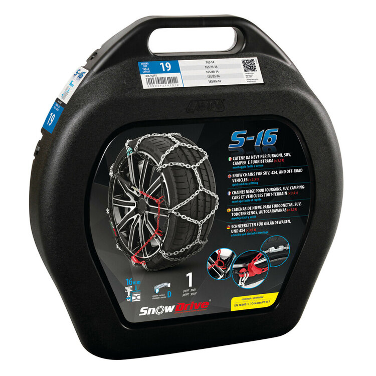 Snowdrive sneeuwkettingen 16mm Hyundai H350 vanaf 2015 voor bandenmaat 235/65R16