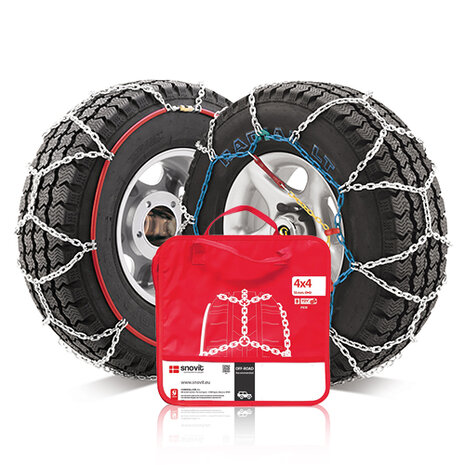 Sneeuwkettingen Snovit SUV / 4X4 / Camper / Bestelbus - 16mm Nissan NV400 vanaf 2011 voor bandenmaat 195/75R16