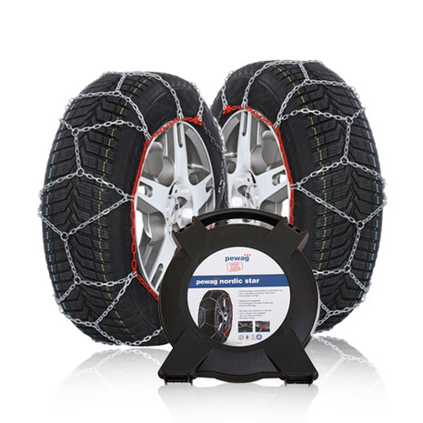 Pewag Nordic Star sneeuwkettingen 9mm Peugeot 5008 2009 t/m 2017 voor bandenmaat  215/45R18