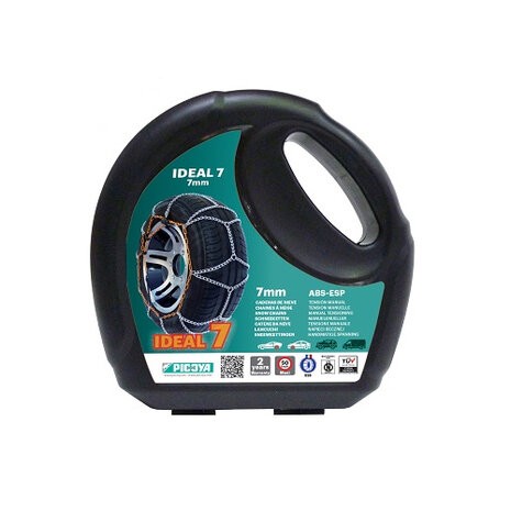 Picoya sneeuwkettingen 7mm Volkswagen Golf Sportsvan vanaf 2014 voor bandenmaat 225/40R18