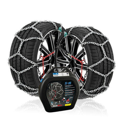 Snowdrive sneeuwkettingen 16mm BMW X6 M 2009 t/m 2014 voor bandenmaat 255/50R19